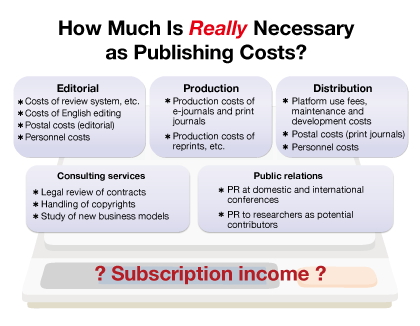 Example of publishing costs