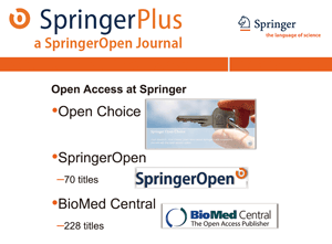 OA journals published by the Springer