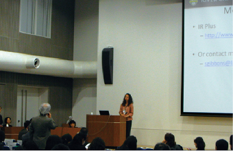 Ms. Susan Gibbons answering questions