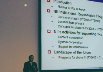 Prof. Adachi giving closing keynote